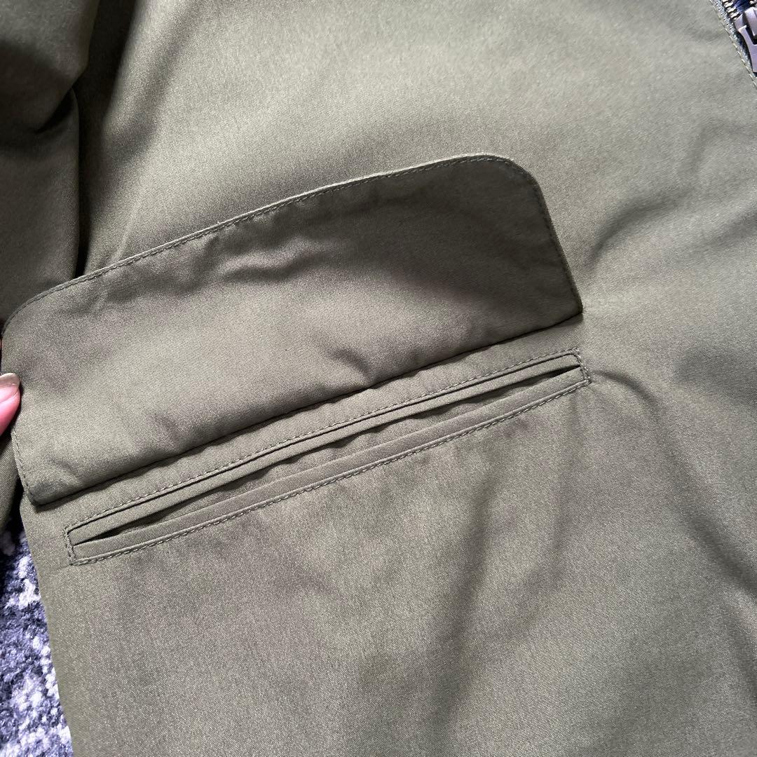 オリーブグリーン コーデュロイ襟 コート