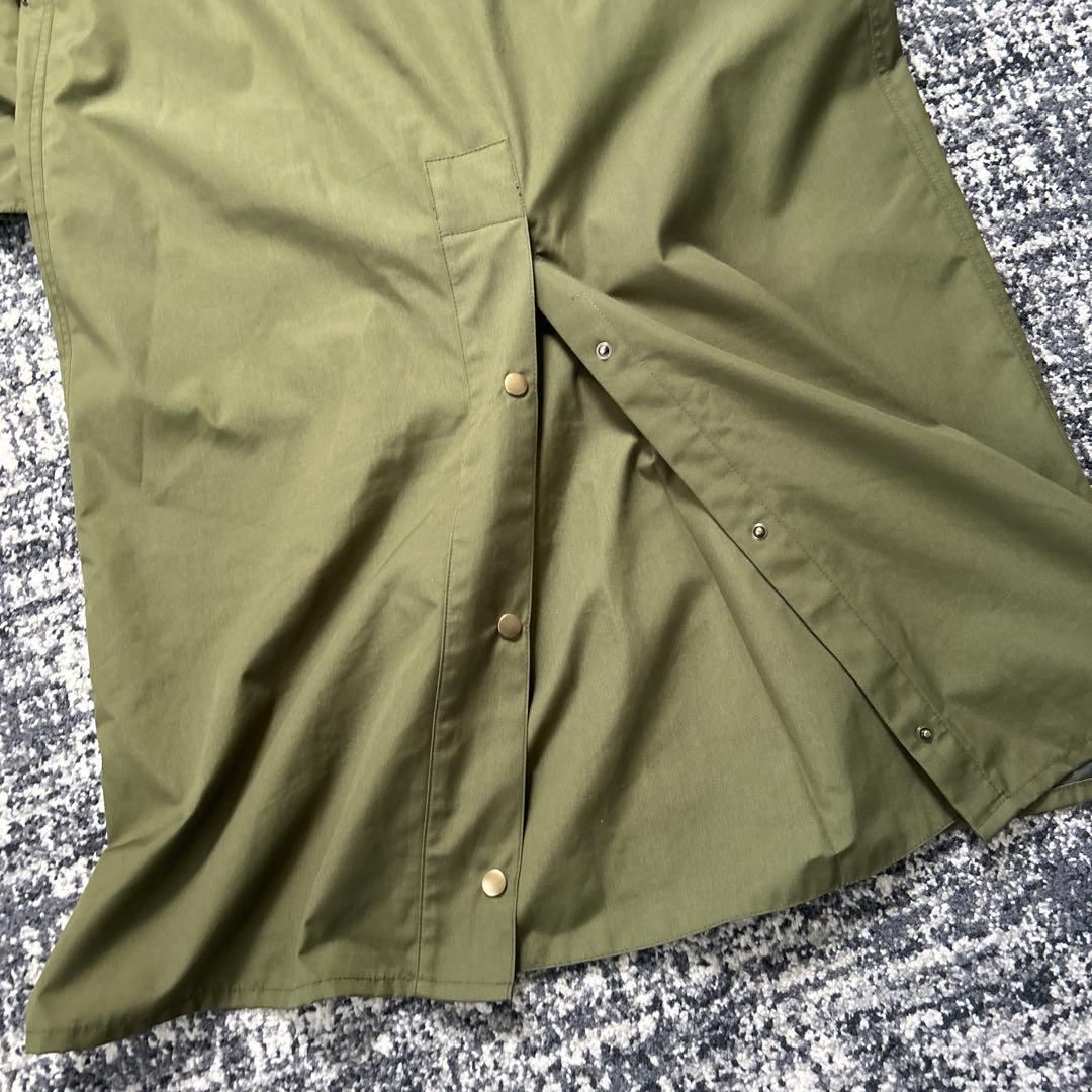 オリーブグリーン コーデュロイ襟 コート