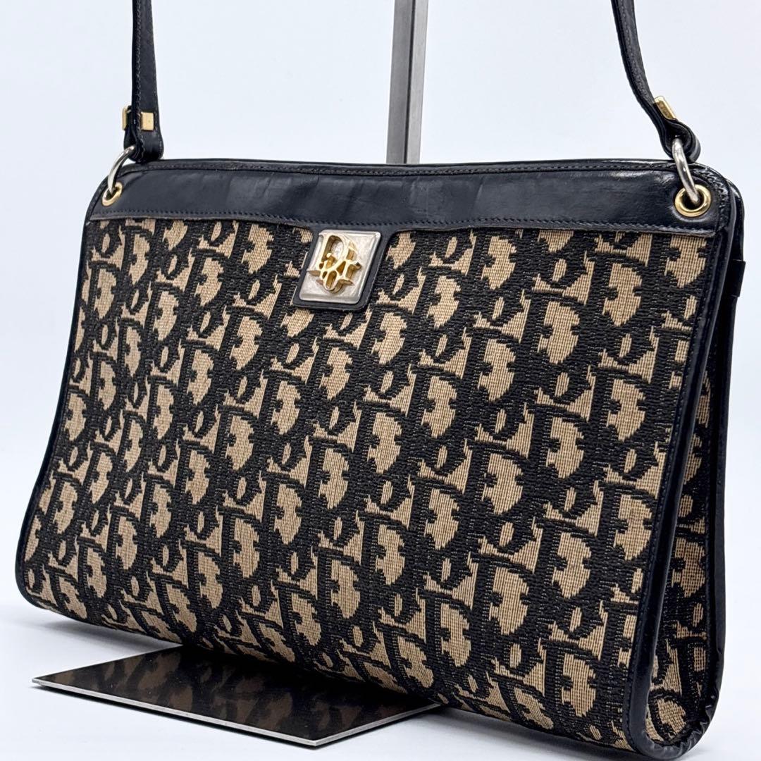 ディオール ショルダーバッグ トロッター 肩掛け レザー