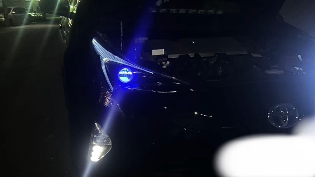 50プリウス イカリング 加工ヘッドライト