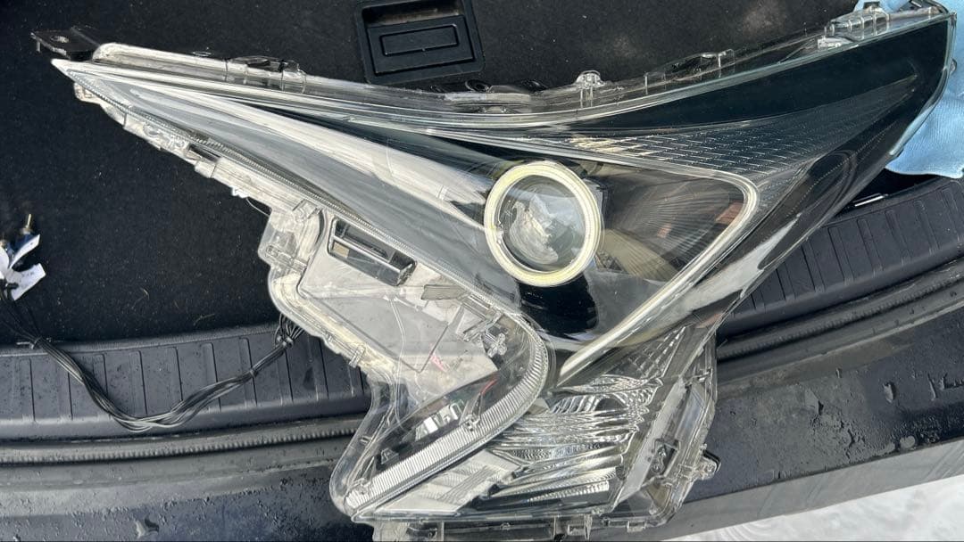 50プリウス イカリング 加工ヘッドライト