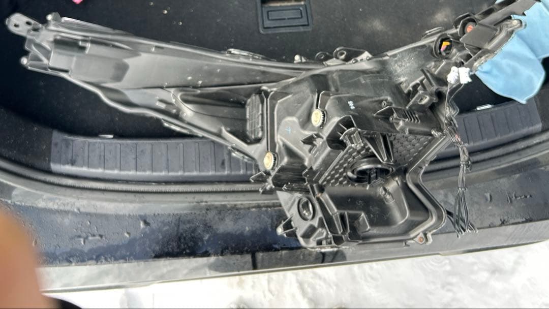 50プリウス イカリング 加工ヘッドライト