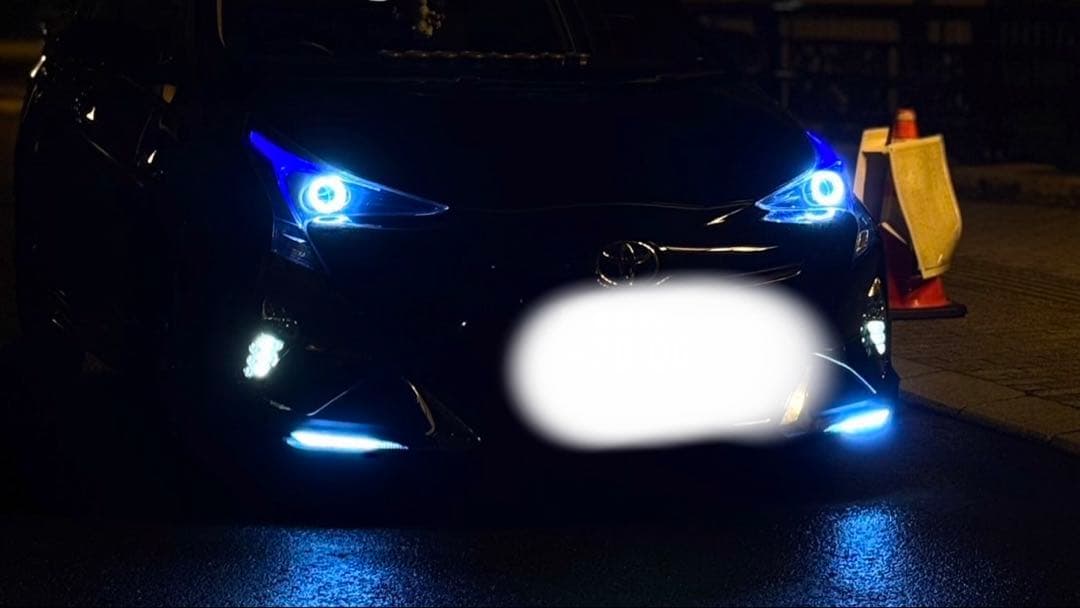 50プリウス イカリング 加工ヘッドライト