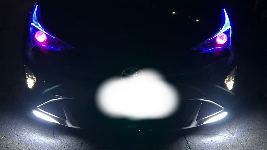 50プリウス イカリング 加工ヘッドライト