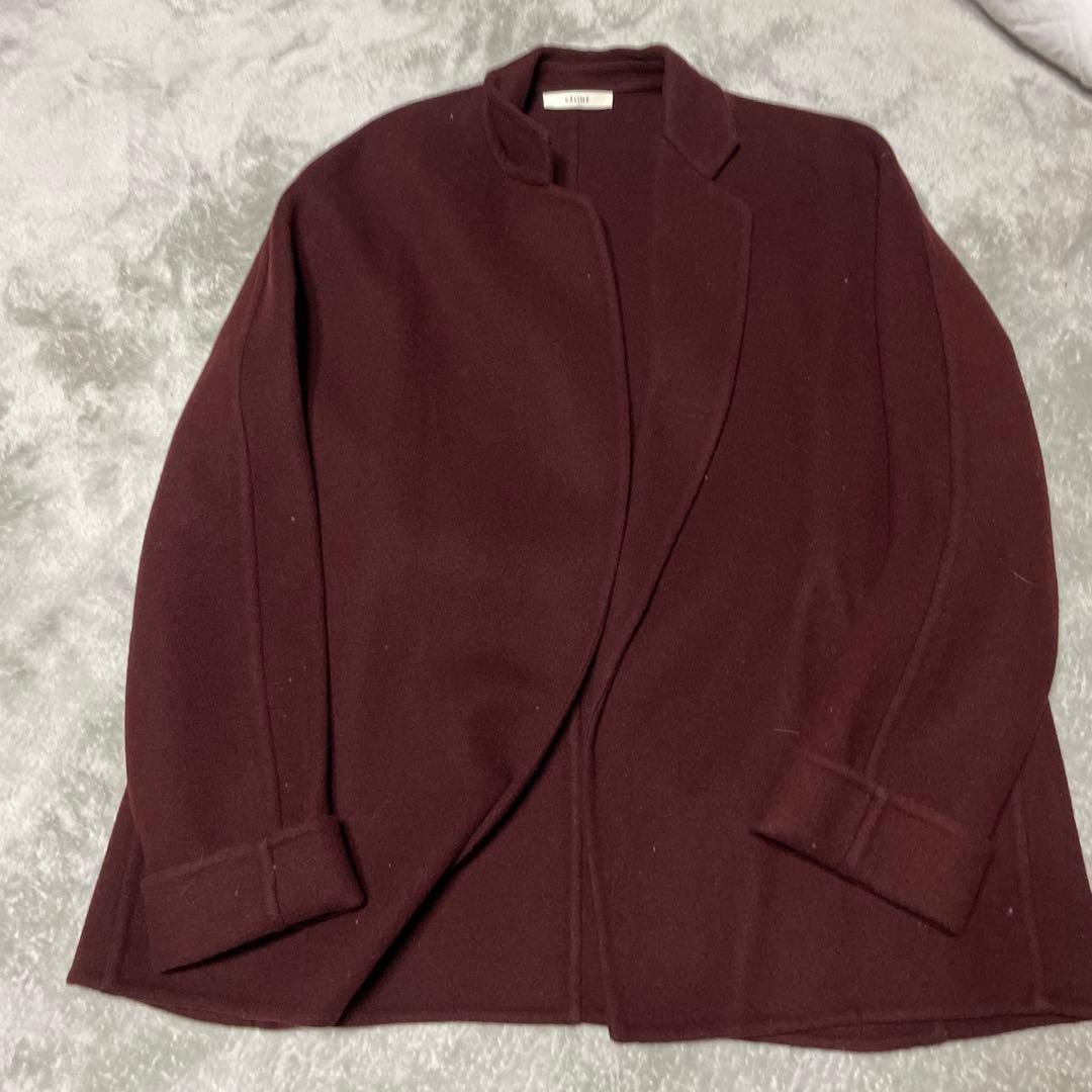 CELINE チェスターコート 40 バーガンディ
