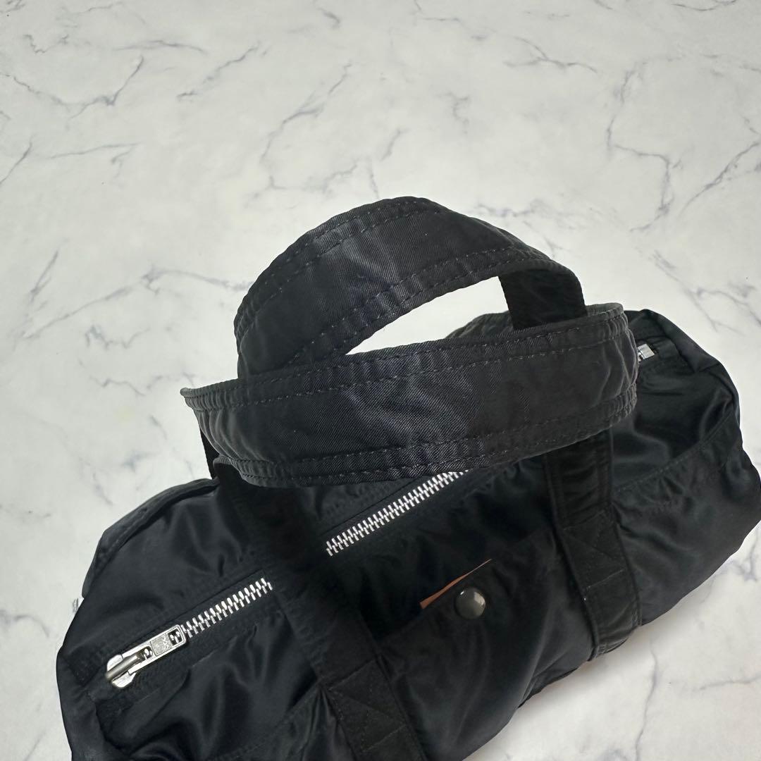 美品　ポーター　タンカー　ミニボストンバッグ　ドラムバッグ　ブラック　ナイロン