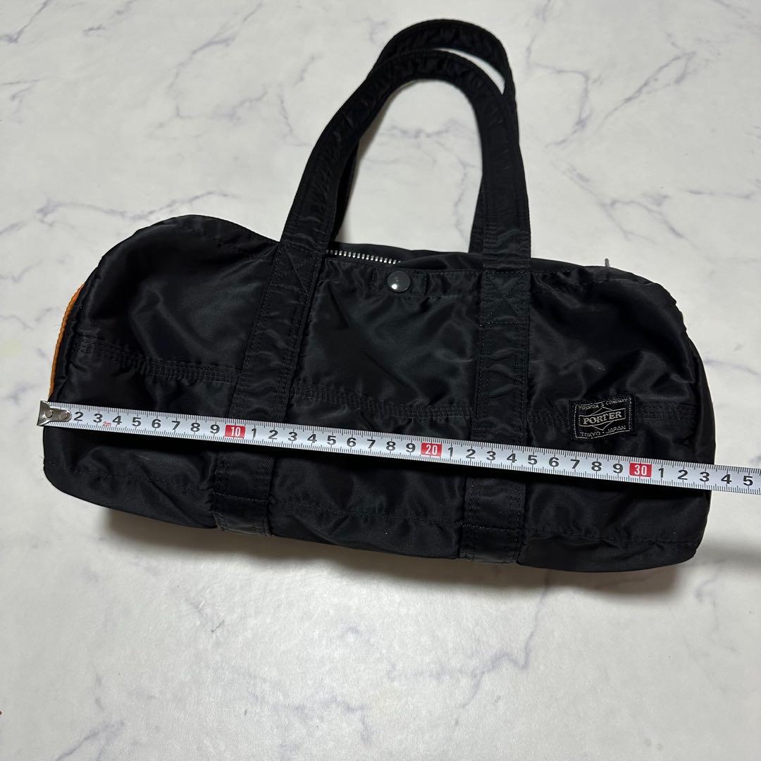 美品　ポーター　タンカー　ミニボストンバッグ　ドラムバッグ　ブラック　ナイロン