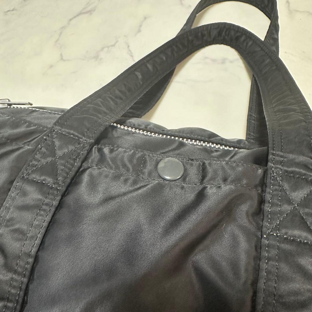 美品　ポーター　タンカー　ミニボストンバッグ　ドラムバッグ　ブラック　ナイロン