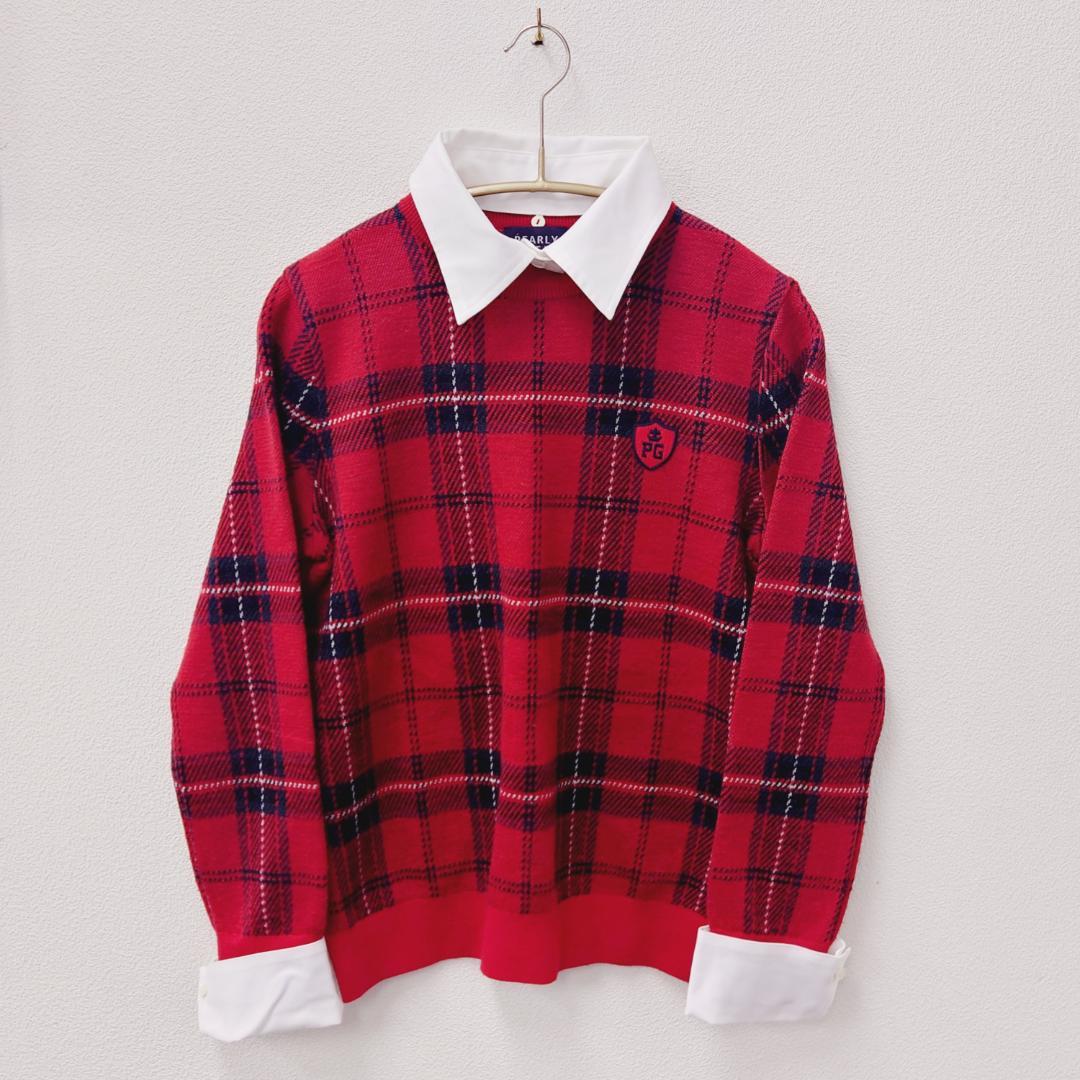 PEARLYGATES 長袖 セーター サイズ1 襟 パーリーゲイツ 春 秋 冬