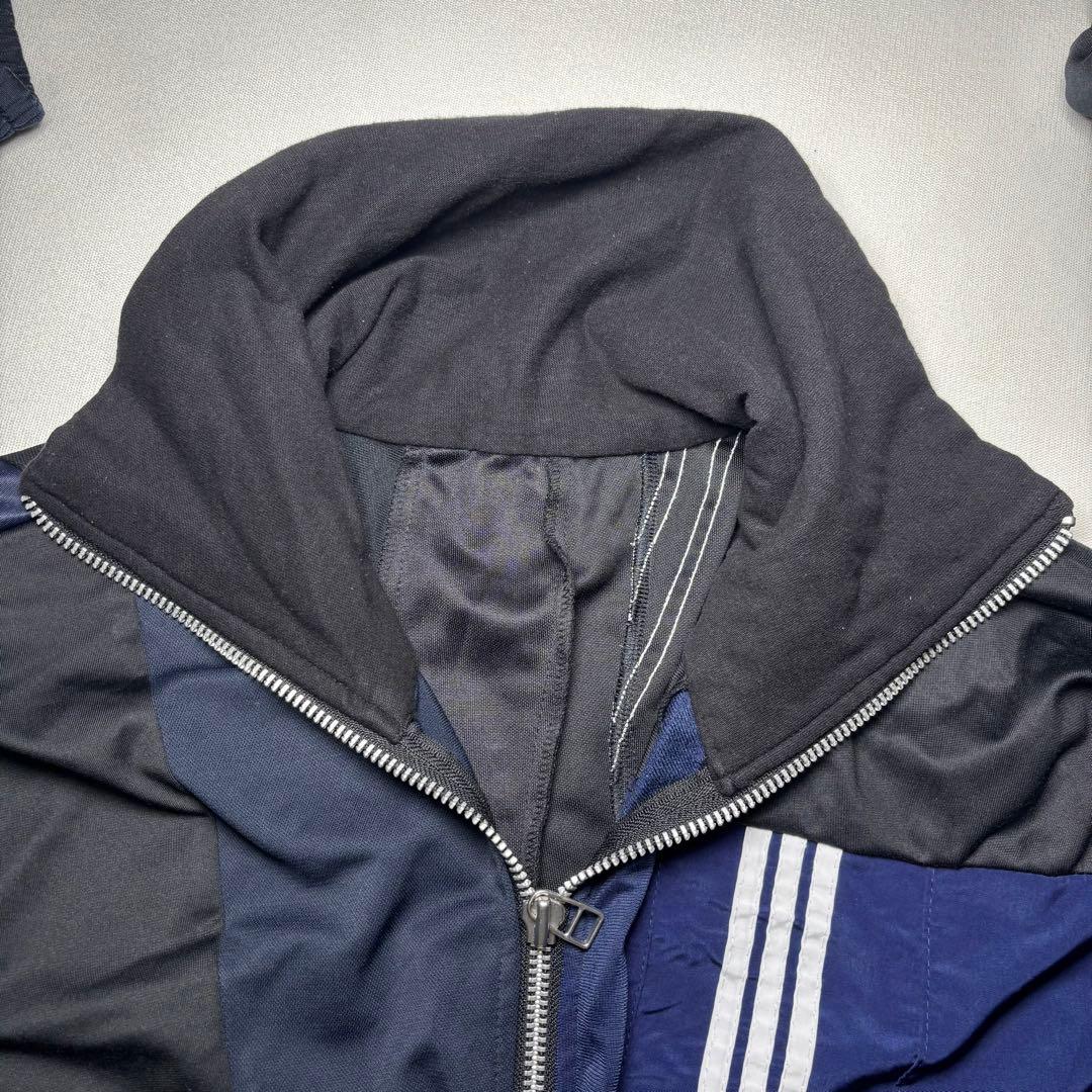 リメイクジャージ adidas生地 再構築 トラックジャケット XL相当