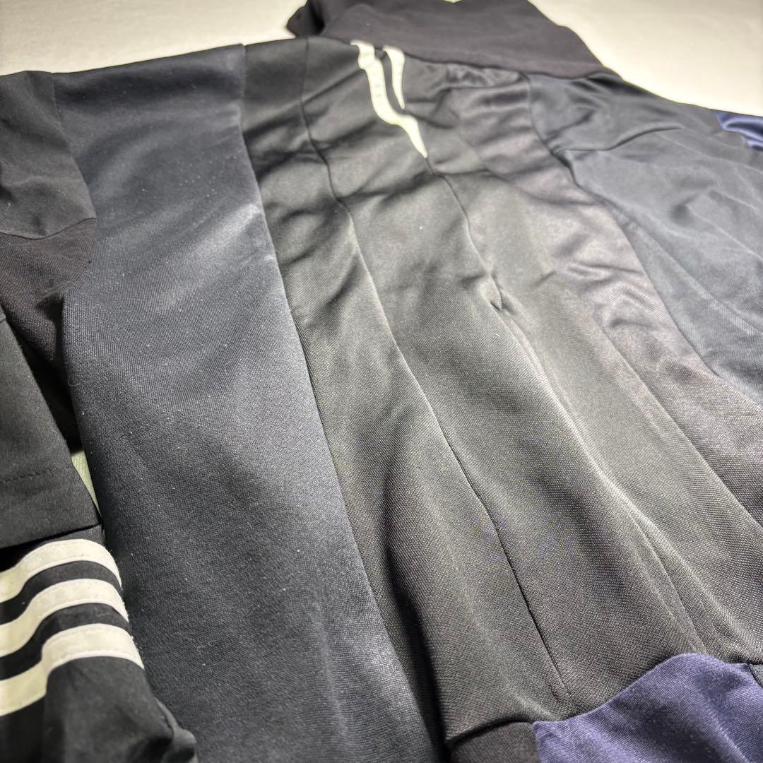 リメイクジャージ adidas生地 再構築 トラックジャケット XL相当