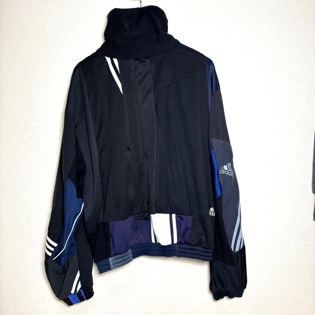 リメイクジャージ adidas生地 再構築 トラックジャケット XL相当