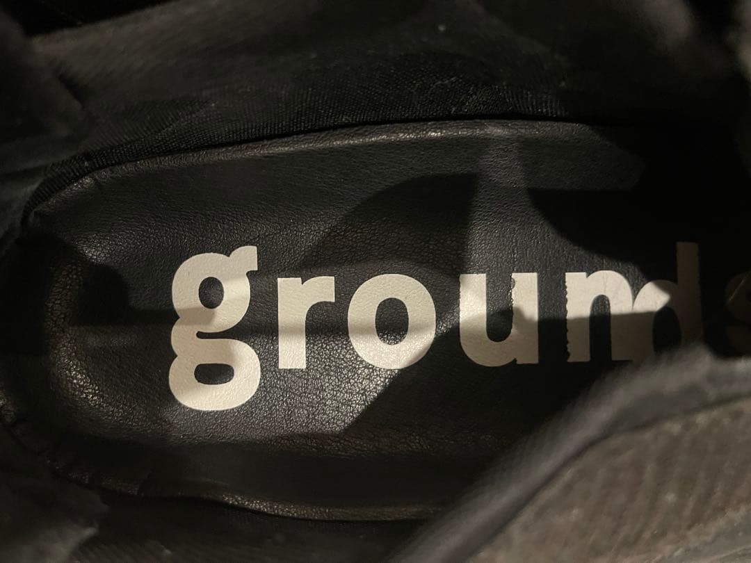 【袋付き】grounds MOOPIE NAZCA BLACK 26.5センチ