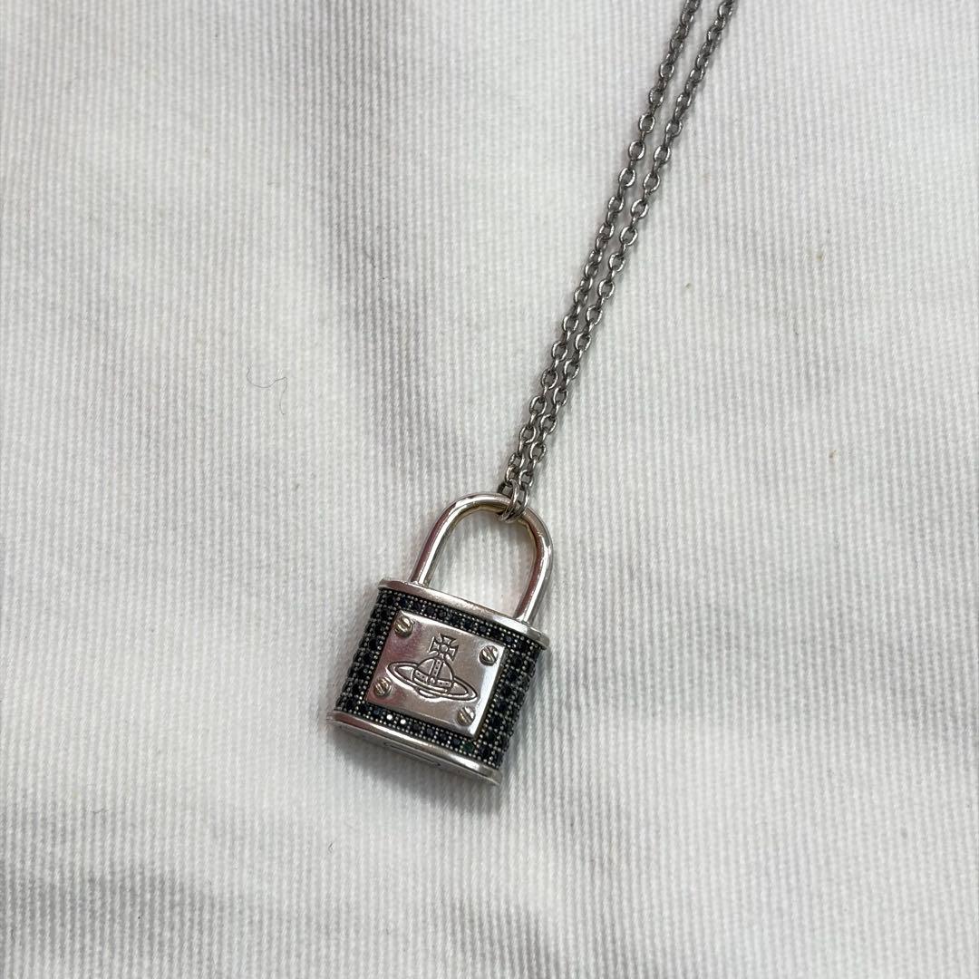 激レア✨VivienneWestwood オーブ パドロックネックレス オニキス