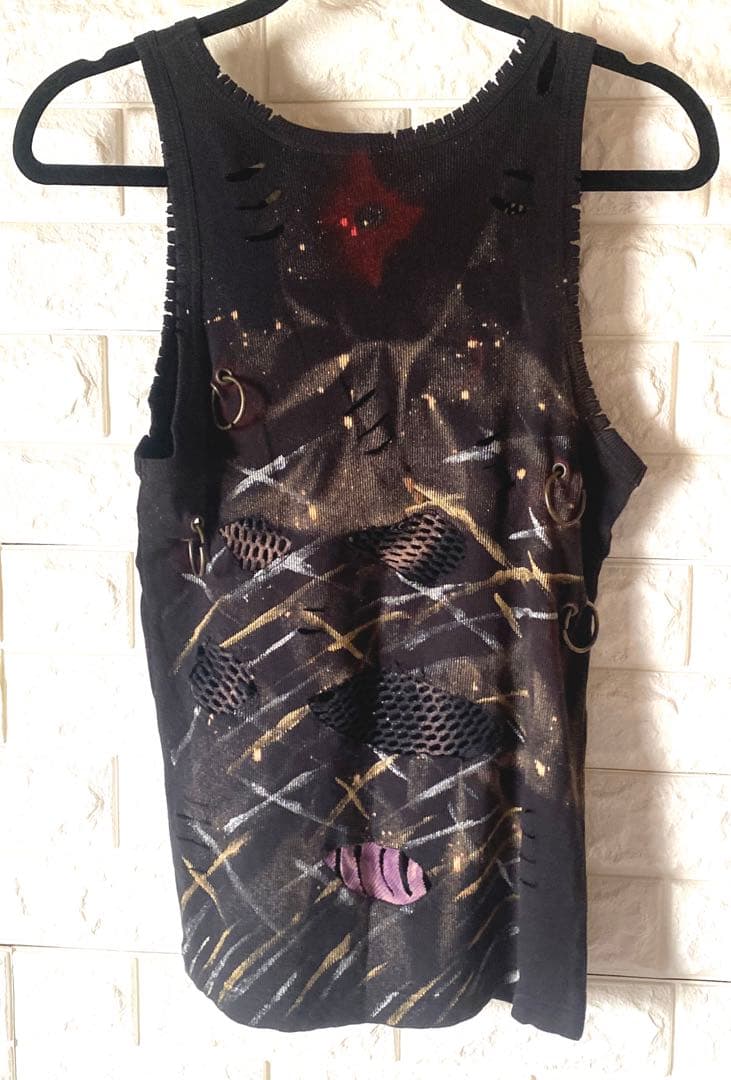 PAION&DRUG ダメージ加工 タンクトップ