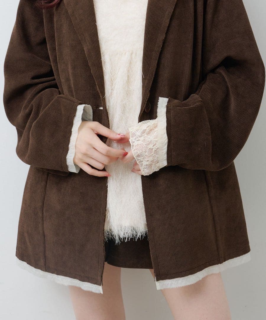 Kastane カスタネ コーデュロイオーバージャケット