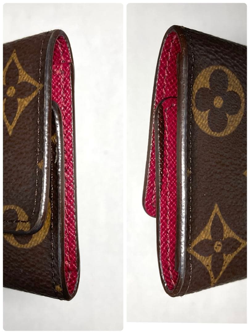 良品　ルイヴィトン　モノグラム　フューシャ　ミルティクレ6 6連キーケース