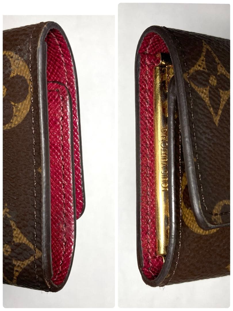 良品　ルイヴィトン　モノグラム　フューシャ　ミルティクレ6 6連キーケース