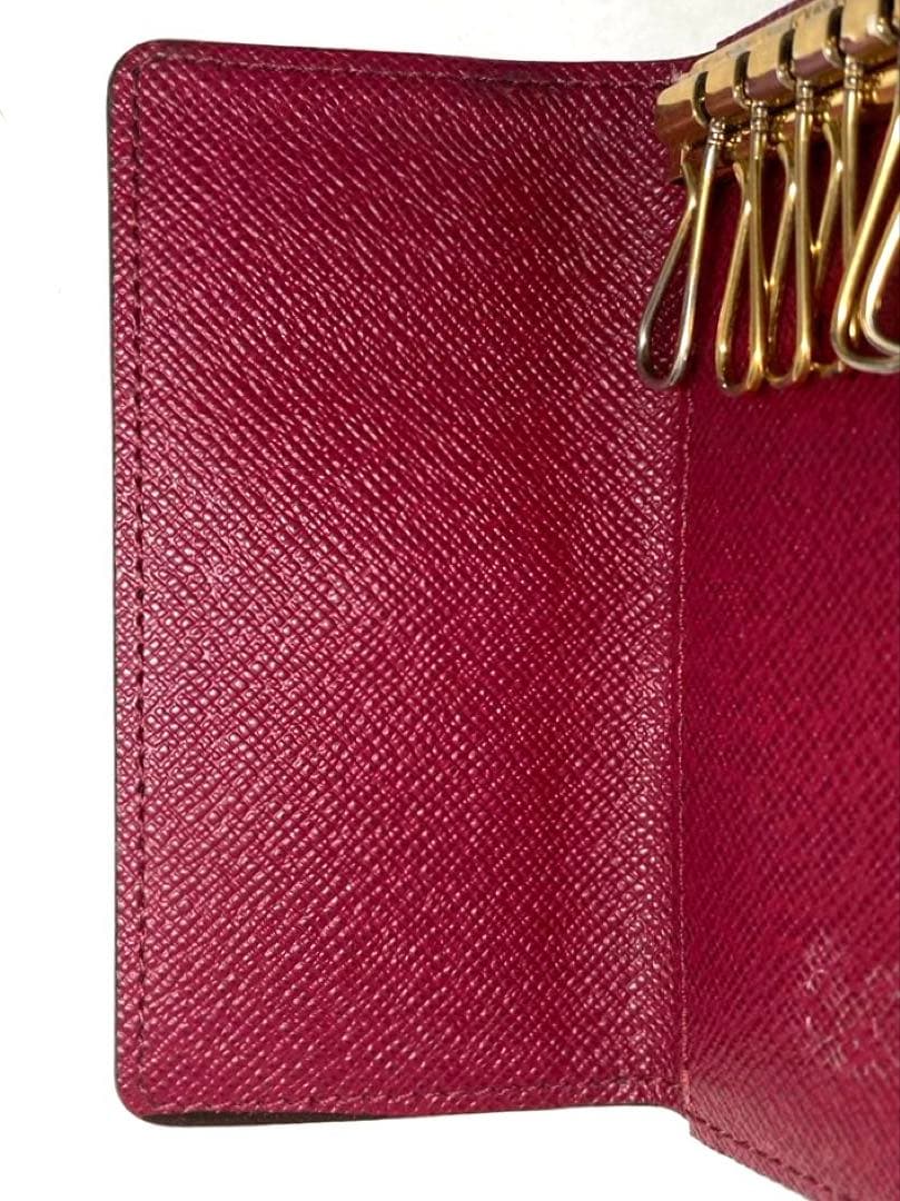 良品　ルイヴィトン　モノグラム　フューシャ　ミルティクレ6 6連キーケース