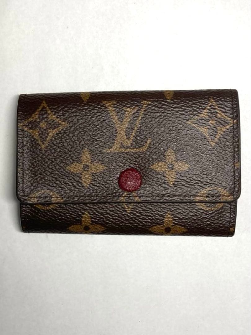 良品　ルイヴィトン　モノグラム　フューシャ　ミルティクレ6 6連キーケース