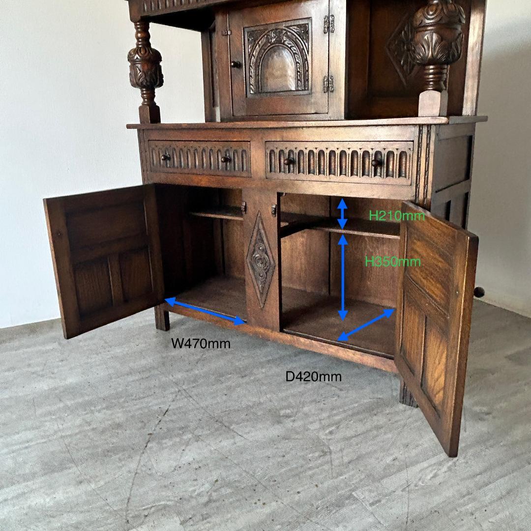 イギリス アンティーク家具 コートカップボード 781A