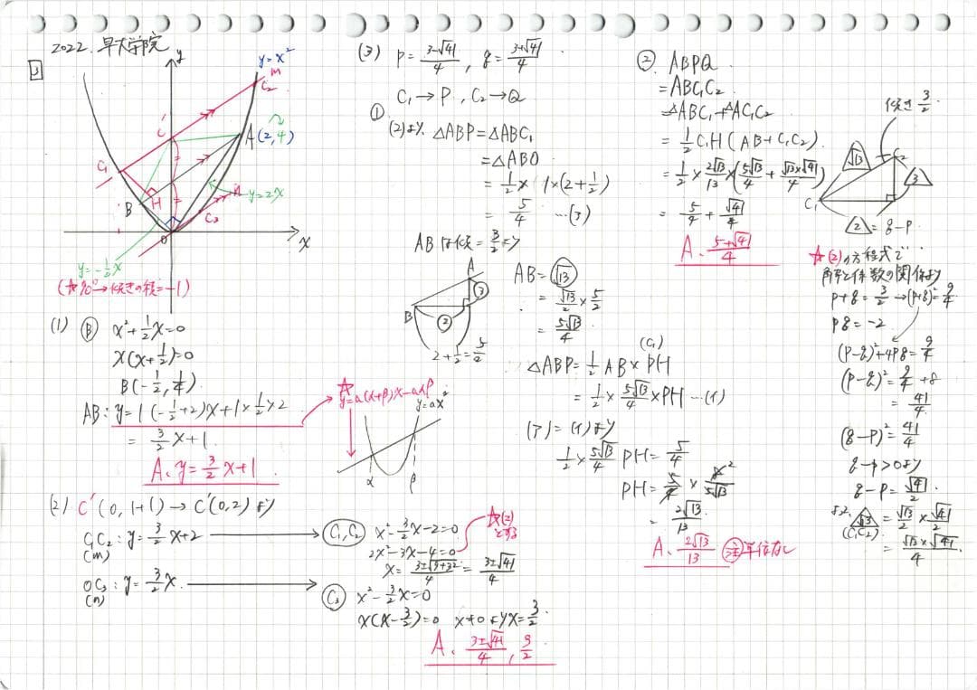 今だけ割引 塾講師オリジナル数学解説 早大学院 高校入試 過去問 2013-23