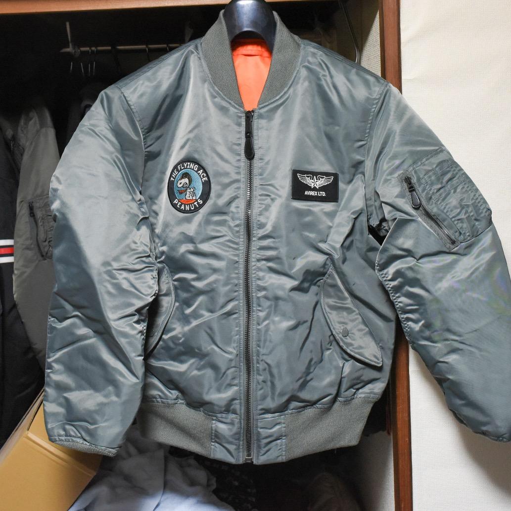 お待たせ！ AVIREX × PEANUTS MA-1 ピーナッツ スヌーピー