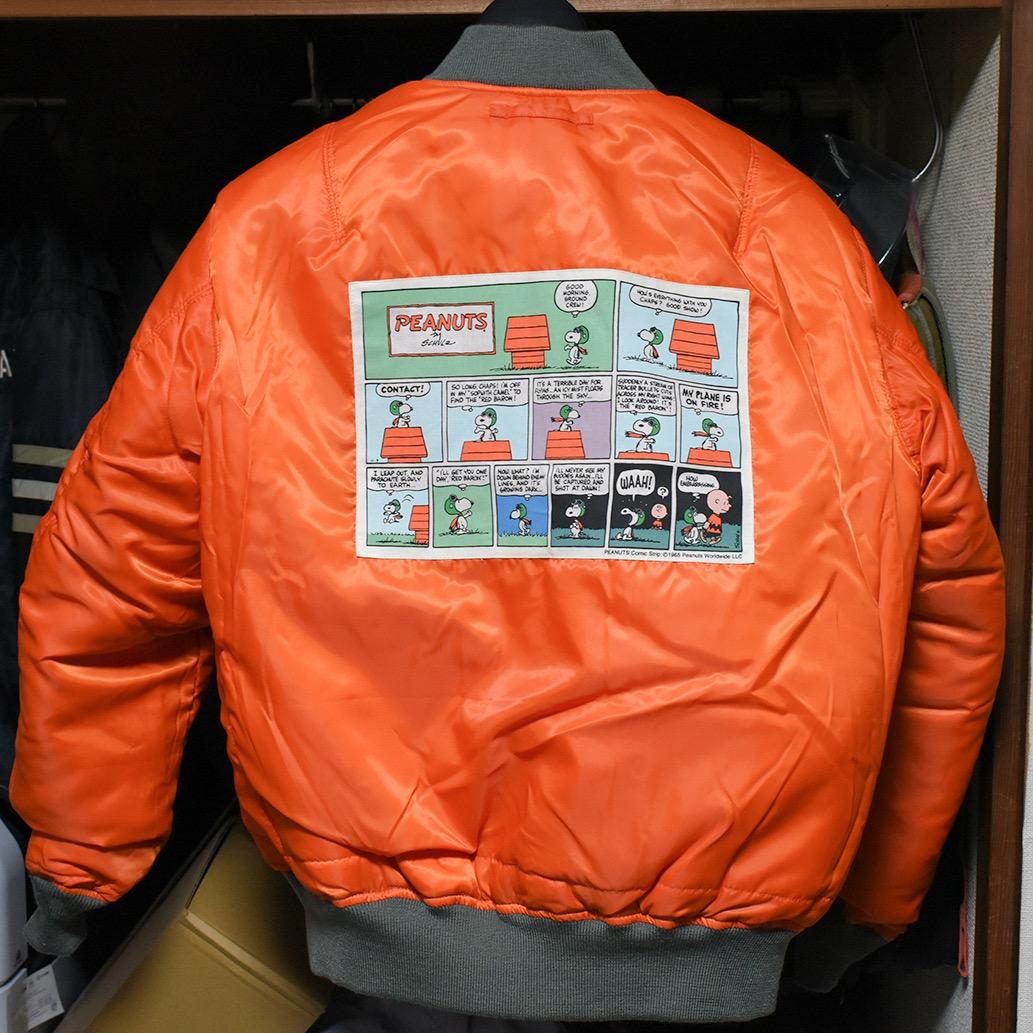 お待たせ！ AVIREX × PEANUTS MA-1 ピーナッツ スヌーピー