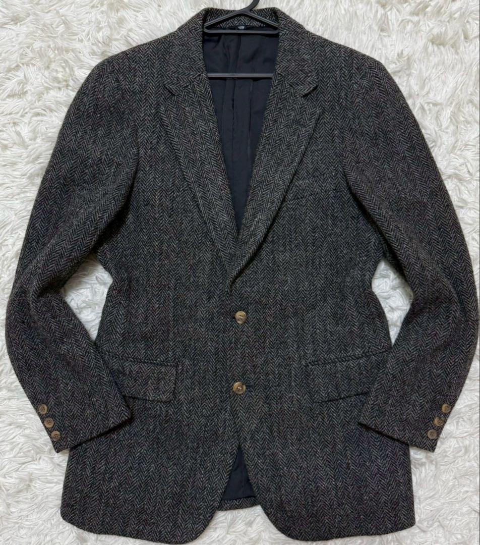 ハリスツイード　テーラードジャケット　ヘリンボーン　CLIFFORD
