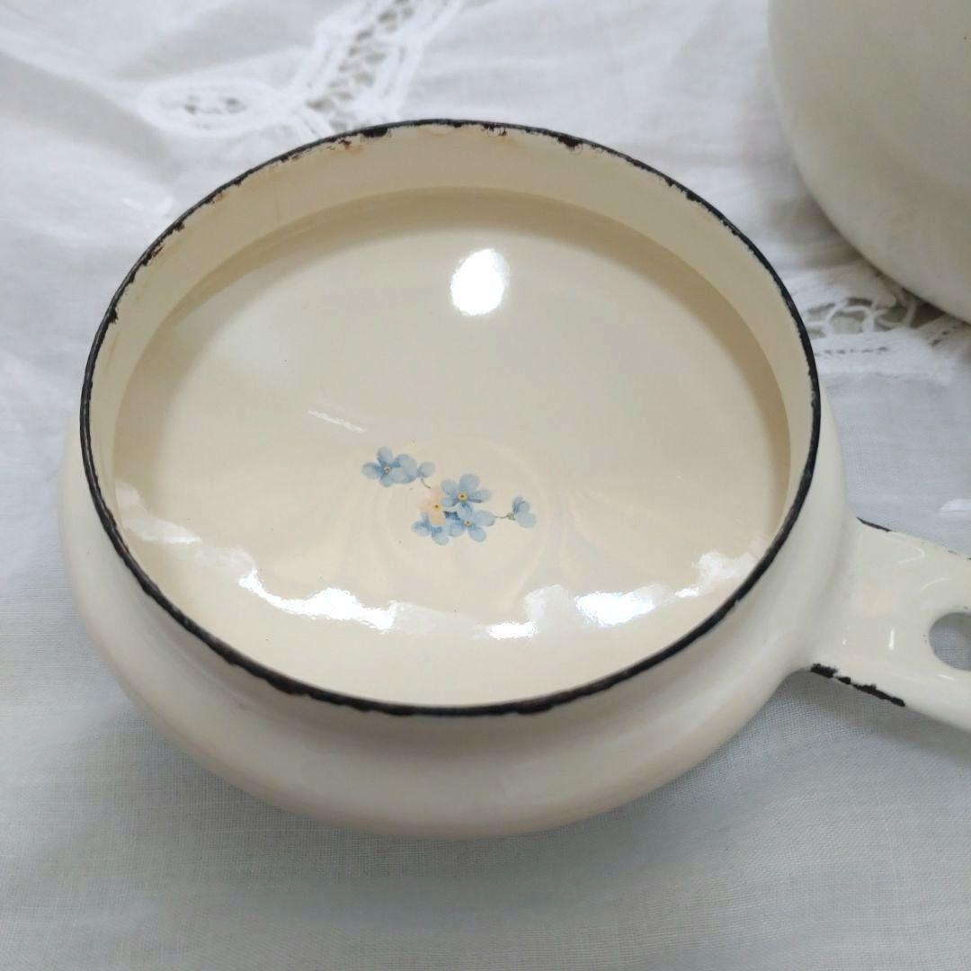 [値下げ]　旧イマン　クラリス　ホーローセット