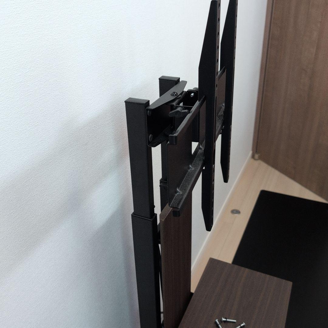 テレビスタンド ダークブラウン 調整可能