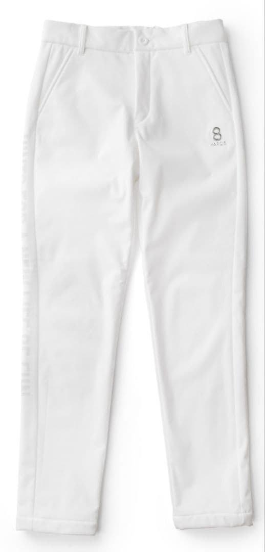 8yards ハチヤーズ ゴルフ ハイテク中綿 ボンディングパンツ 白 Ｍ