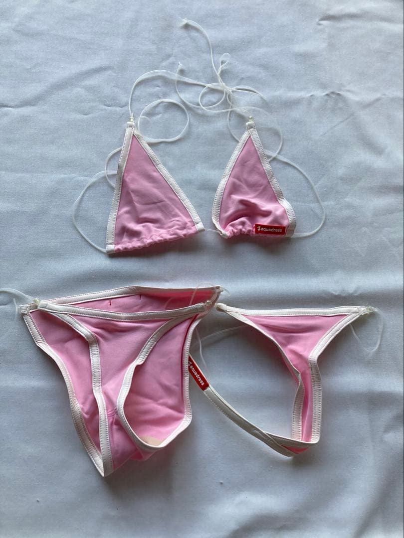 アクアドレスAqua dress ピンク水着三点セット　新品未使用