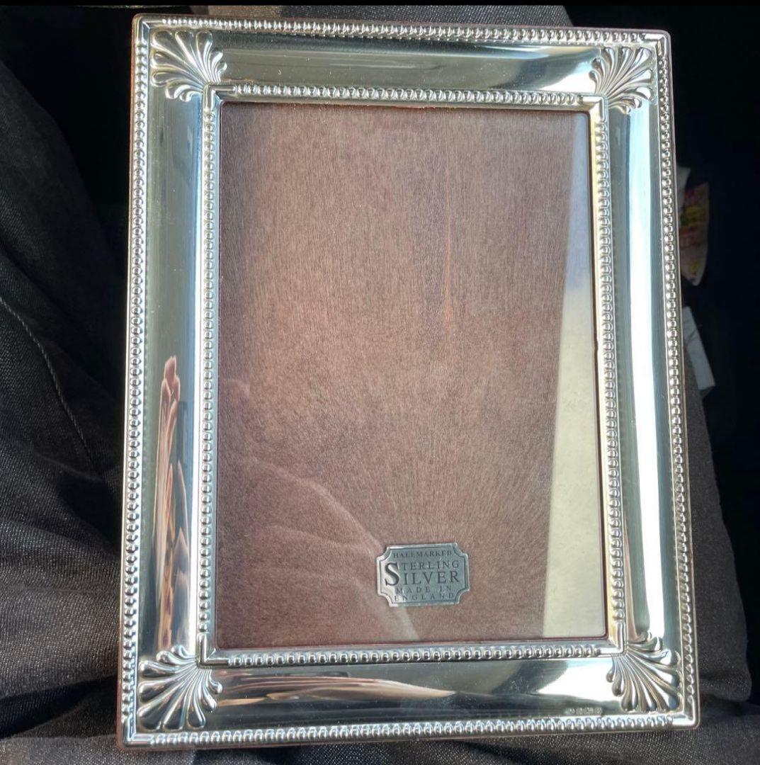 銀製　写真立て