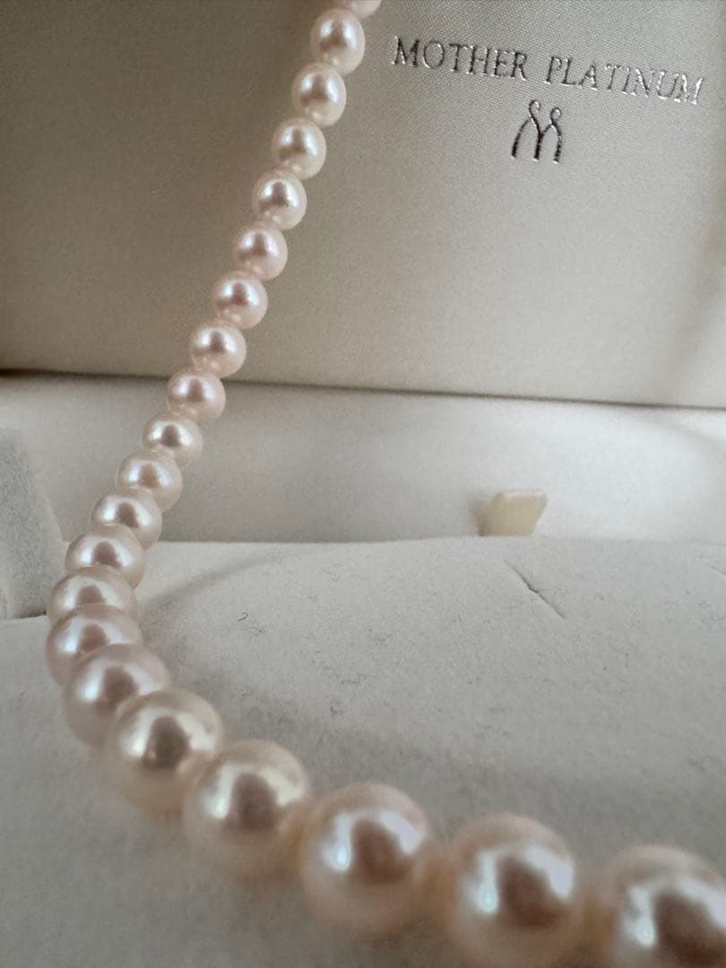 アコヤパール　ネックレス　約7.5mm silver 本真珠