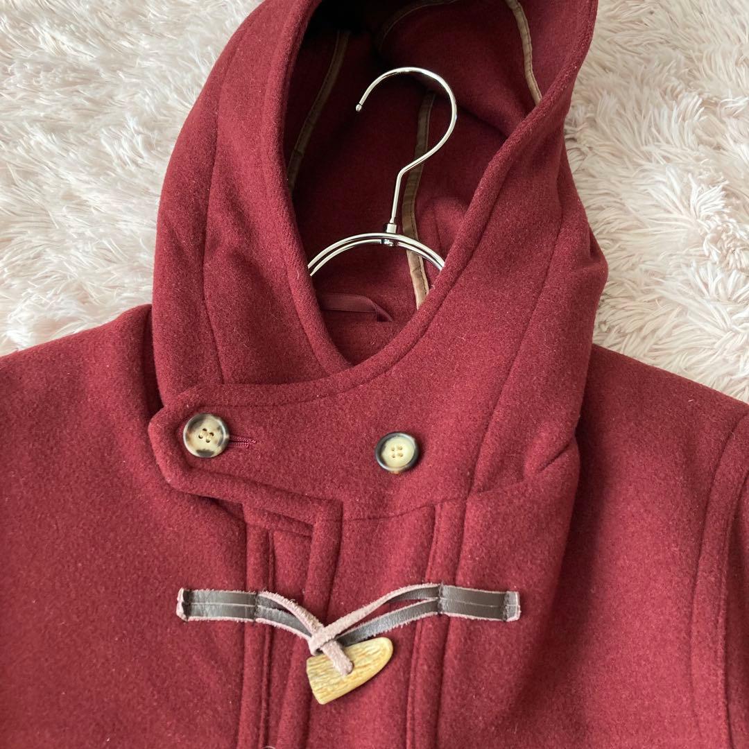 【地下鉄五郎】ポールスミス　ロング ダッフルコート ウール ボルドー M