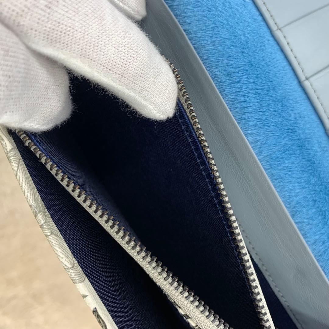 美品　フルッティディボスコ 長財布　クリスタル サラマンダー モノトーン