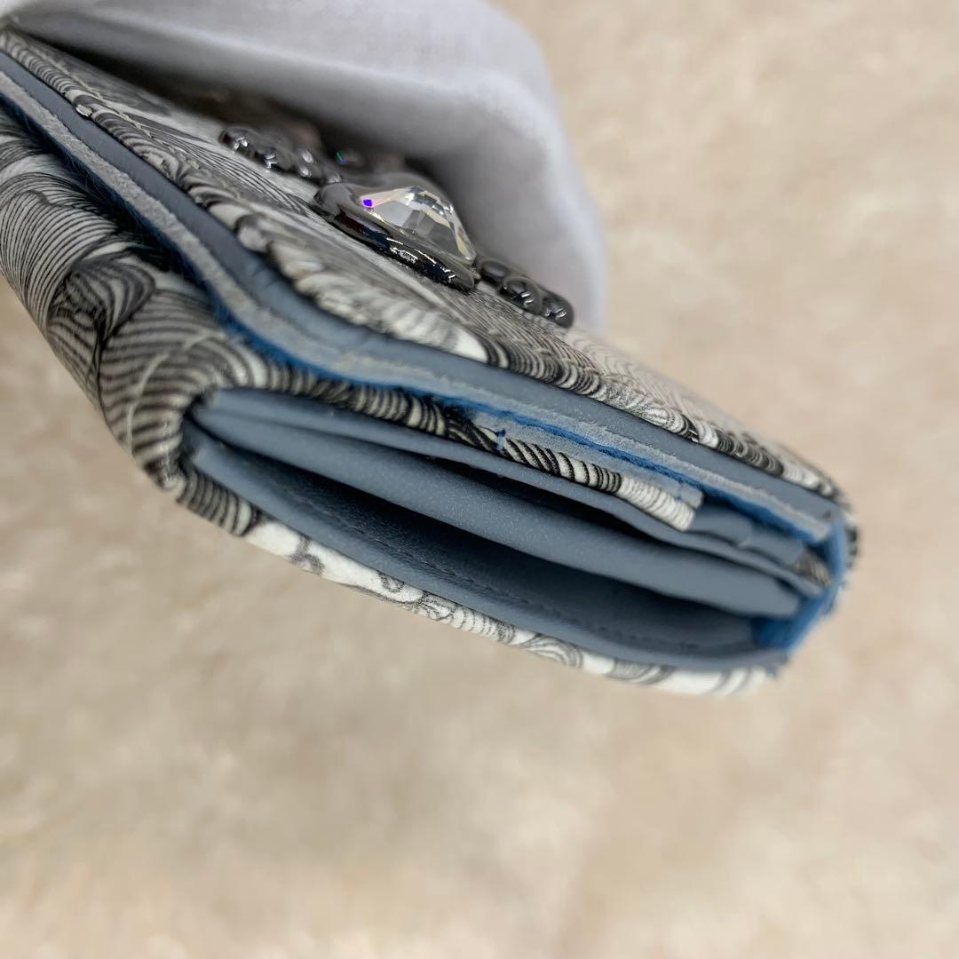 美品　フルッティディボスコ 長財布　クリスタル サラマンダー モノトーン