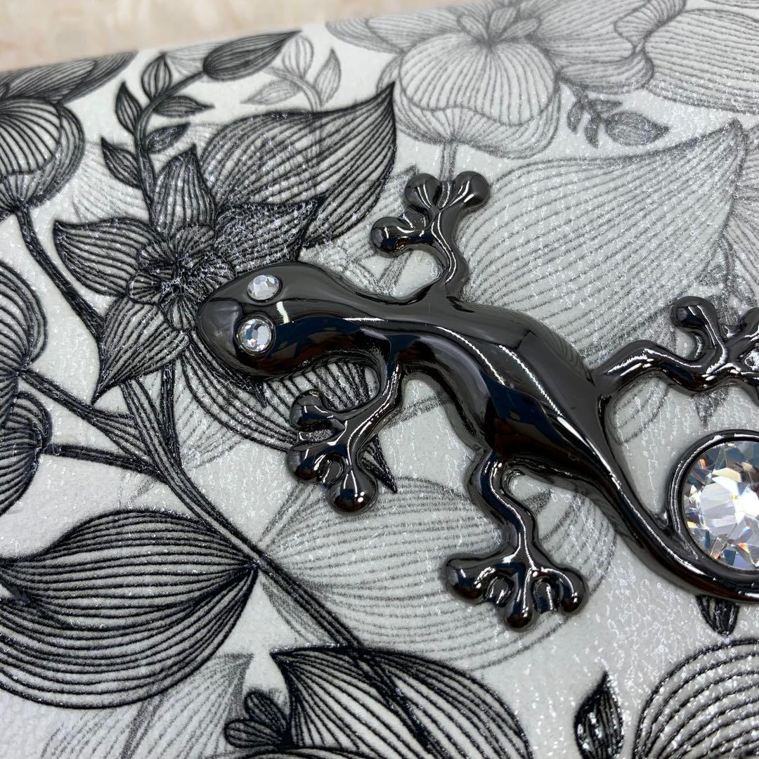 美品　フルッティディボスコ 長財布　クリスタル サラマンダー モノトーン