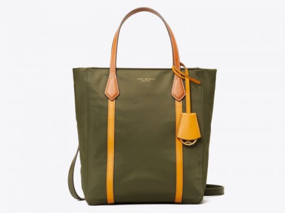 トリーバーチ　2way ショルダーバッグ　トートバッグ　カーキ
