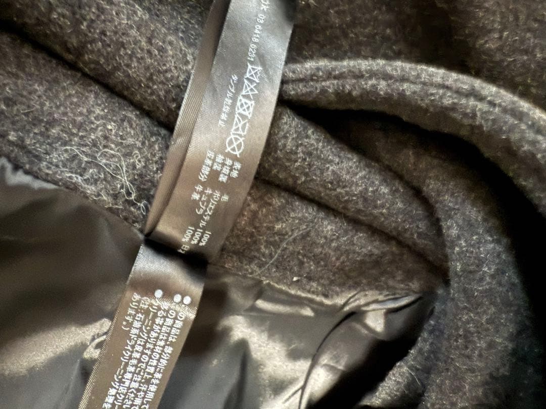 wjk チャコールグレー ダッフルコート Sサイズ