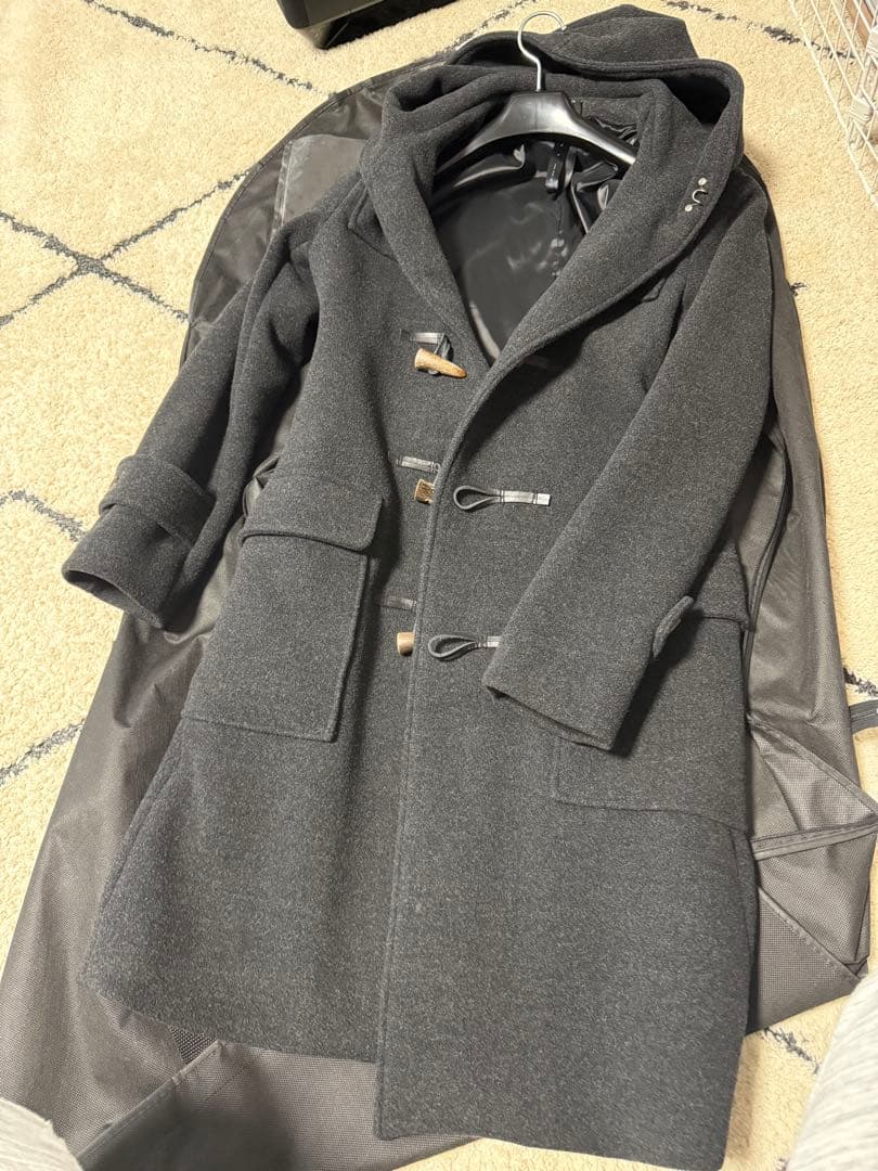 wjk チャコールグレー ダッフルコート Sサイズ