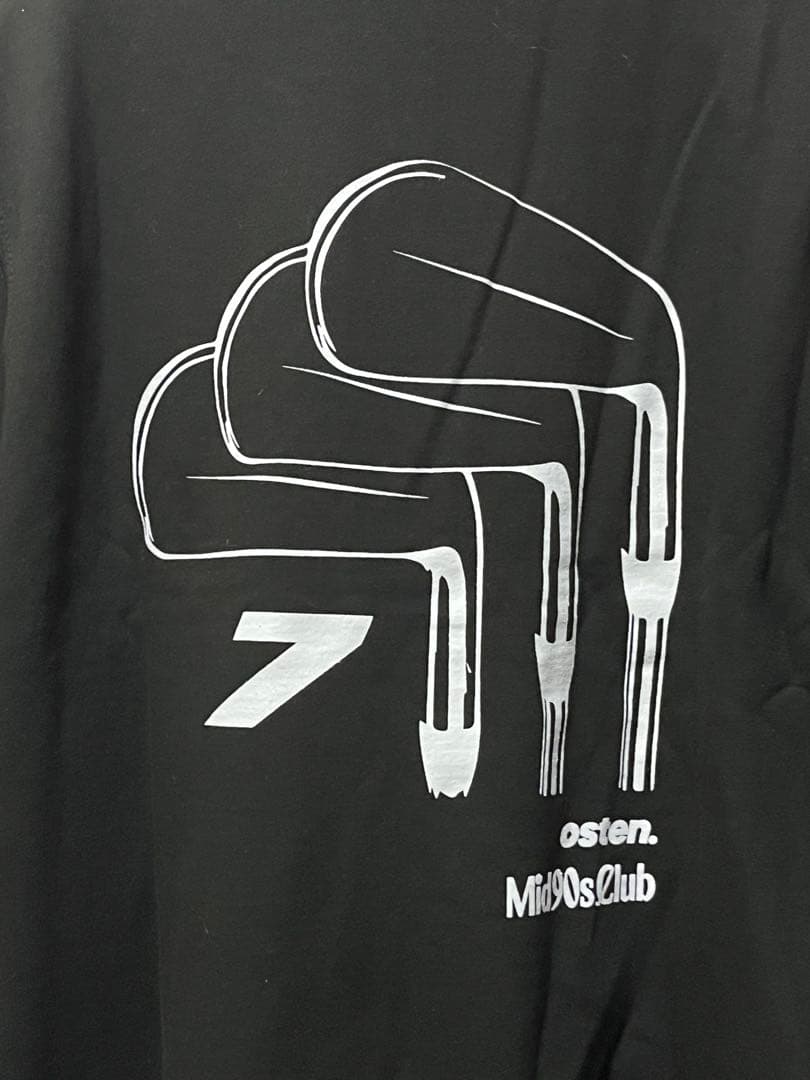 mid 90s club×osten.　ハーブジップ　スウェット　/M　ブラック