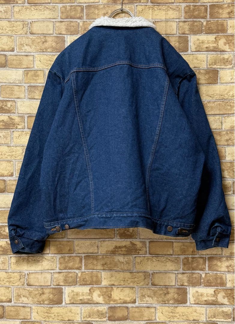 ラングラー　USA製　裏ボア　デニムジャケット　Gジャン　ビッグシルエットXL.