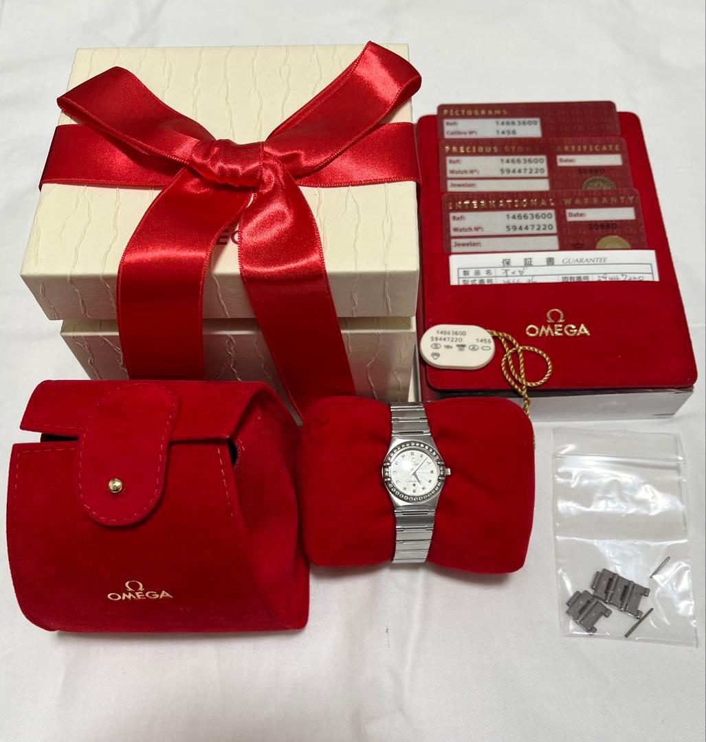査定済みオメガ OMEGA 1466.36 コンステレーションミニダイヤベゼル