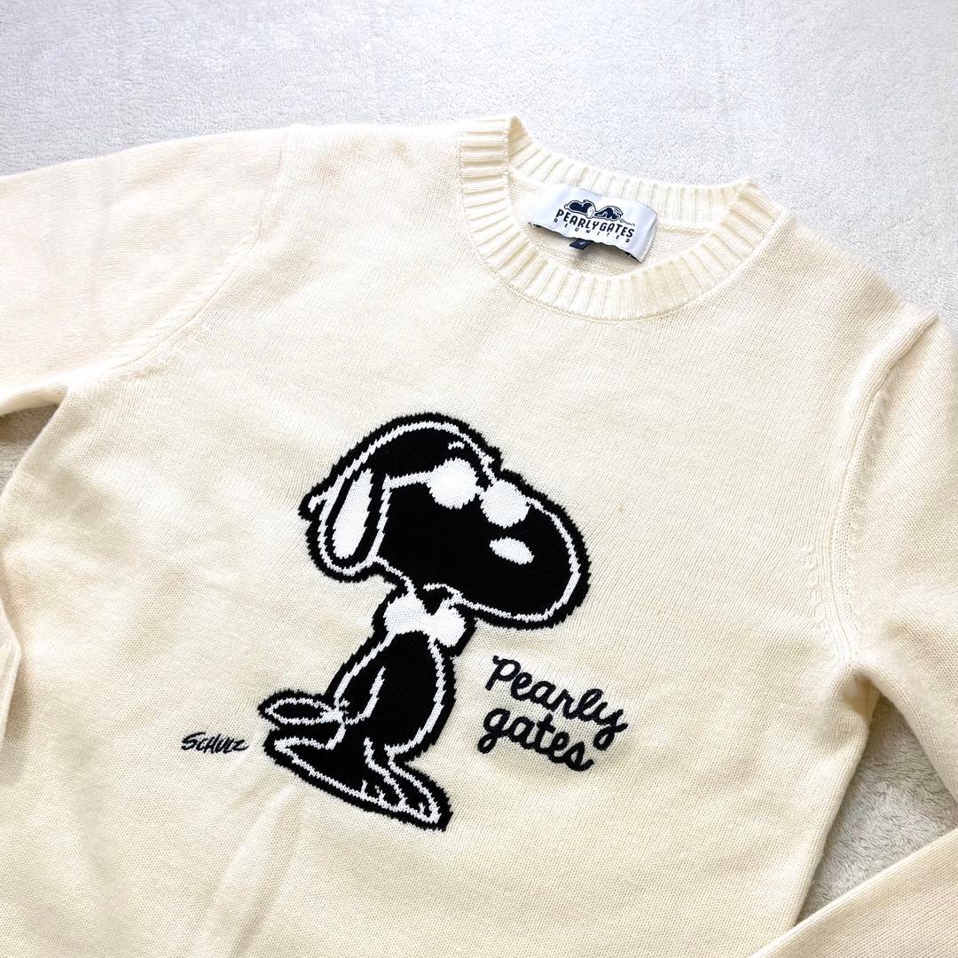 PEARLY GATES × PEANUTS クルーネックニット　サイズ4