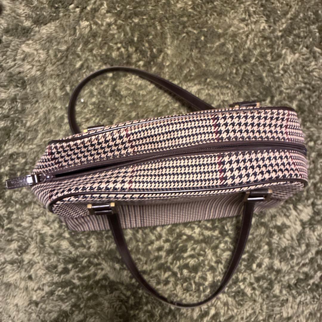 美品✨ラルフローレン 千鳥格子 ハンドバッグ ショルダーバッグ 持ち手長め