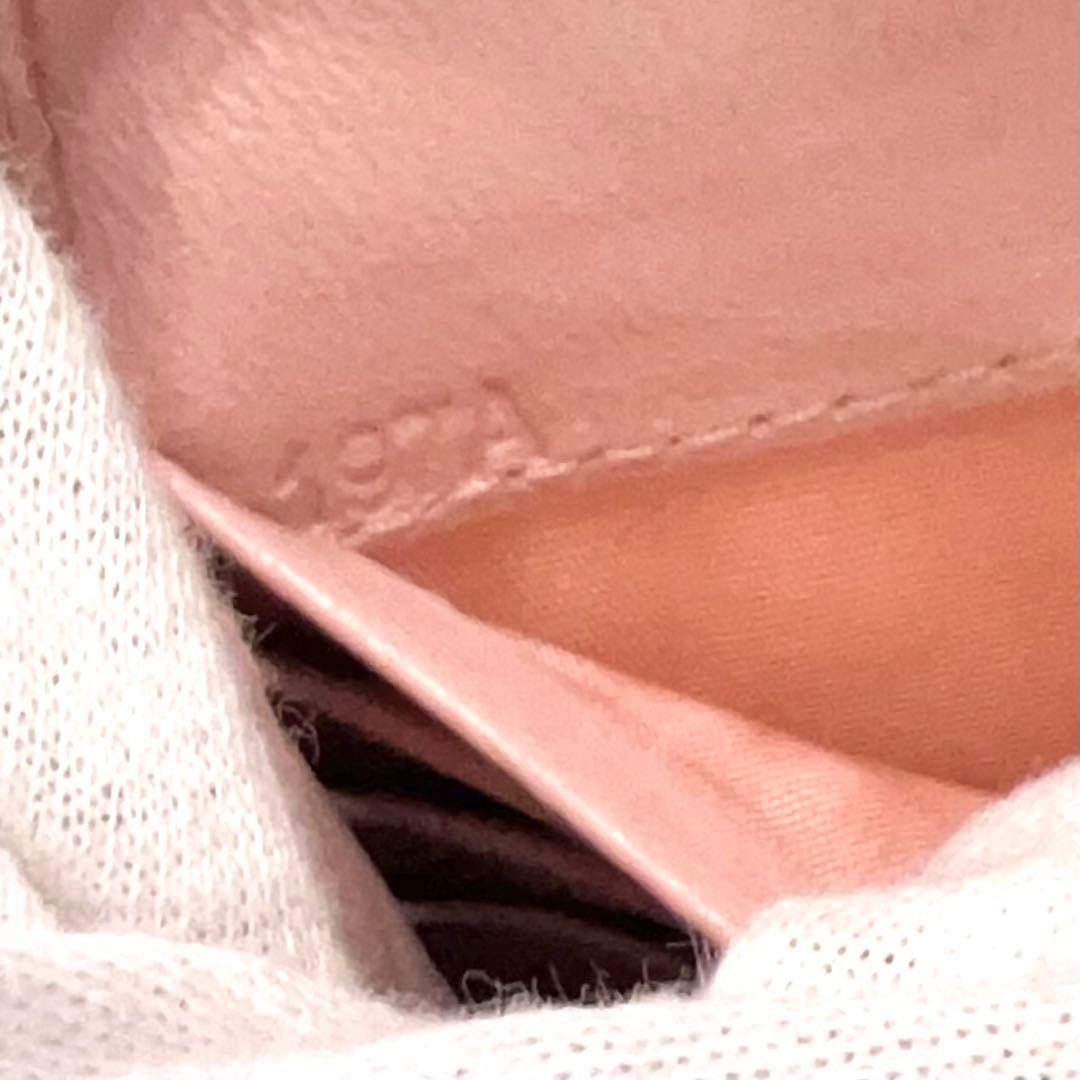 ミュウミュウ 長財布 マテラッセ ビジュー クリスタル ピンク レザー 大容量