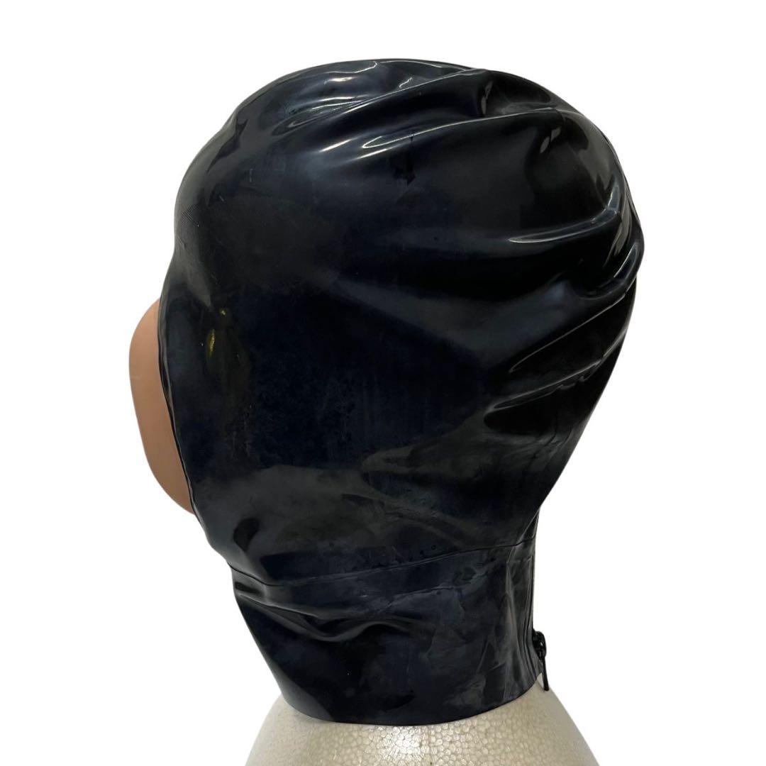 マイクロドットホール ラバーマスク 全頭マスク ブラック ラテックス