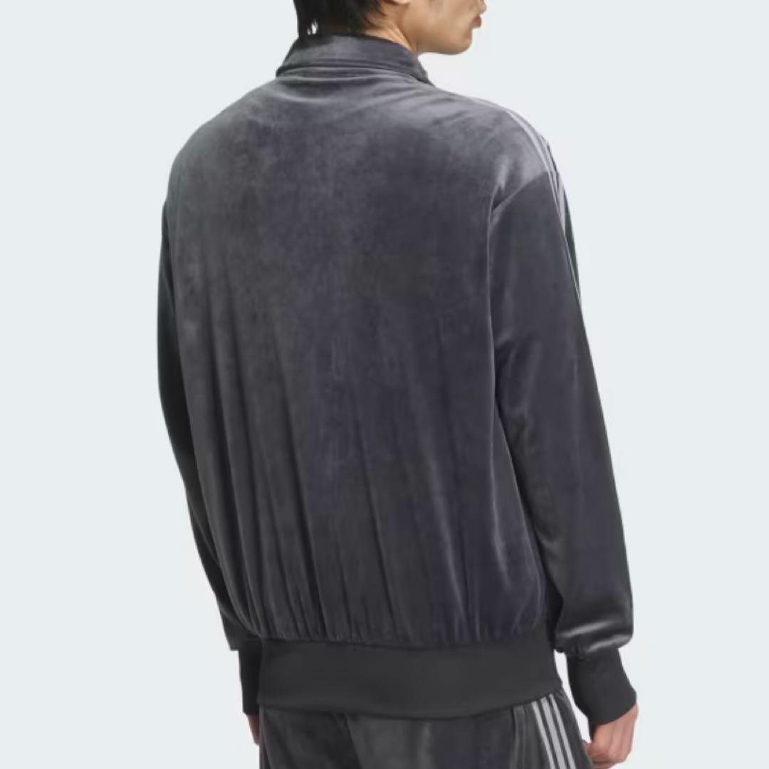 限定特価 完売 アディダス トラックトップ ベロア ダークグレー 2XL